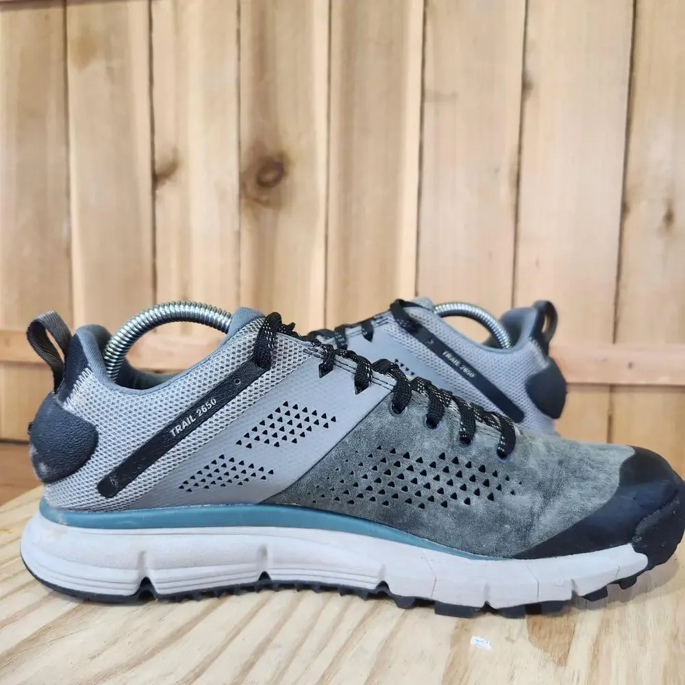 Danner Trail 2650 3 Shoes Mens 8.5 Gray Leather Hiking Sneakers MISSING INSOLES